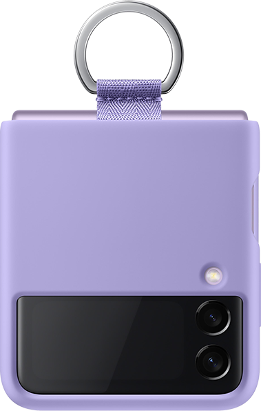 Samsung Silicone Case with Ring - Samsung Galaxy Z Flip3 5G - Lavender
